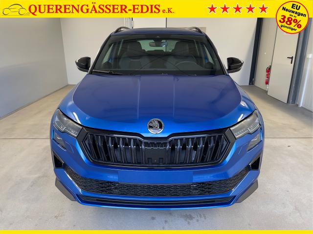 Skoda / Karoq / Blau / / / TDI 4x4 AHK+360°+Alu19+Navi+Matrix+Winter-Paket