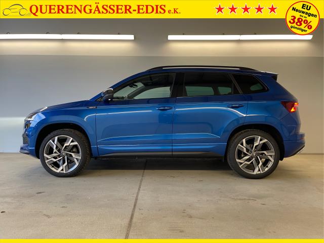 Skoda / Karoq / Blau / / / TDI 4x4 AHK+360°+Alu19+Navi+Matrix+Winter-Paket