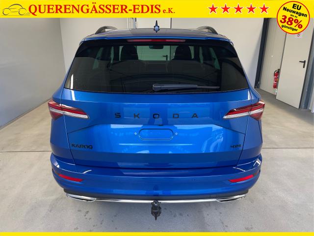 Skoda / Karoq / Blau / / / TDI 4x4 AHK+360°+Alu19+Navi+Matrix+Winter-Paket