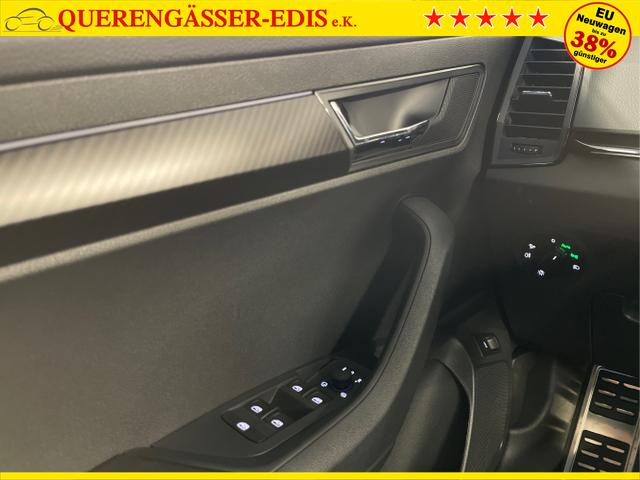 Skoda / Karoq / Blau / / / TDI 4x4 AHK+360°+Alu19+Navi+Matrix+Winter-Paket