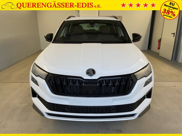 Skoda / Karoq / Weiß / / / TSI 4x4 360°+19 Zoll+Navi+AHK+360°+ACC+Frontscheibe beheizbar+Travel Assist