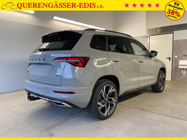 Skoda / Karoq / Grau / / / TSI 4x4 360°+19 Zoll+Navi+AHK+360°+ACC+Frontscheibe beheizbar+Travel Assist
