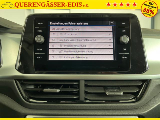 Volkswagen / T-Roc / Silber / / / 150PS AHK+Keyless+Kamera+ACC+Sitzheiz+Climatronic+Alu17