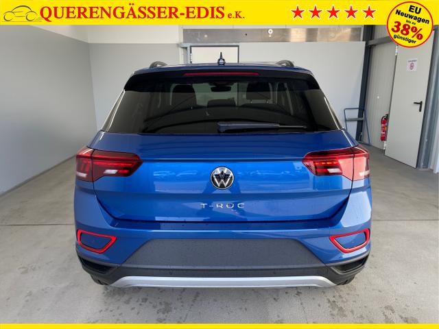Volkswagen / T-Roc / Blau / / / 150PS AHK+Keyless+Kamera+ACC+Sitzheiz+Climatronic+Alu17