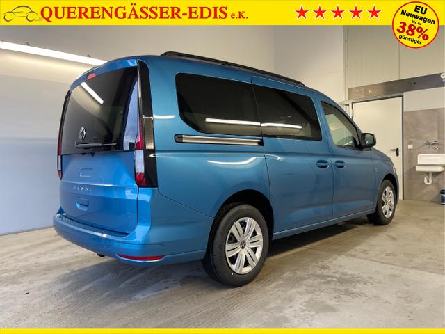 Volkswagen / Caddy / Blau / / / 115PS DSG AHK+7 Sitze+Kamera+App-Connect+Winterpaket+ACC+SideAssist