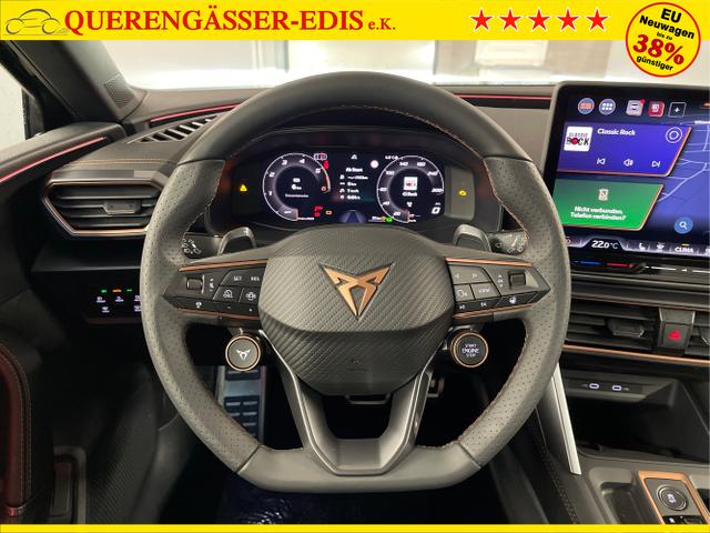 Cupra / Leon Sportstourer / Schwarz / / / 150PS TDI DSG AHK+Matrix+Navi+Kessy+Kamera+SideAssist+Sitzheiz+Alu18