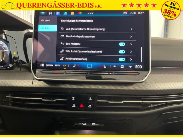 Volkswagen / Golf / Wei&szlig; / / / 1.5 eHybrid 150kW/204PS DSG IQ.Light+Navi+Travel Assist+HUD+Winterpaket