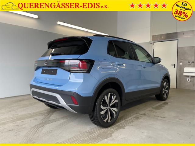 Volkswagen / T-Cross / Blau / / / 115PS DSG AHK+Navi+Kessy+Sitzheizung+App-Connect+ACC