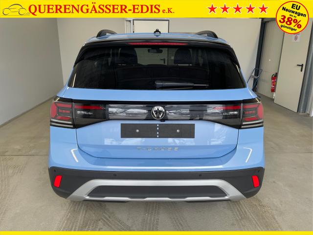 Volkswagen / T-Cross / Blau / / / 115PS DSG AHK+Navi+Kessy+Sitzheizung+App-Connect+ACC