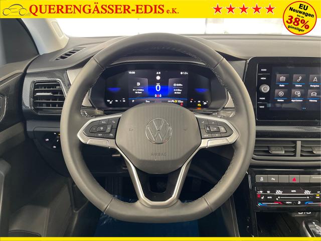 Volkswagen / T-Cross / Blau / / / 115PS DSG AHK+Navi+Kessy+Sitzheizung+App-Connect+ACC