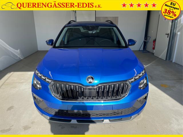 Skoda / KAMIQ / Blau / / / 115PS DSG Matrix+AHK+Kamera+PDC vor+hi+Kessy+Sitzheizung+GVL