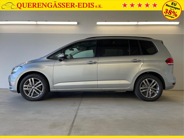 Volkswagen / Touran / Silber / / / 150PS 7Si+IQ.Light+TrailerAss+Cam+Navi+Kamera+Alarm+Kessy+App-Connect