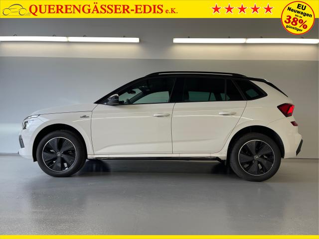 Skoda / KAMIQ / Wei&szlig; / / / 115PS DSG AHK+Navi+Matrix+GV5+Pano+Kessy+Kamera+Alu17+Sitzheiz