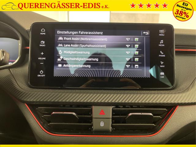 Skoda / KAMIQ / Wei&szlig; / / / 115PS DSG AHK+Navi+Matrix+GV5+Pano+Kessy+Kamera+Alu17+Sitzheiz