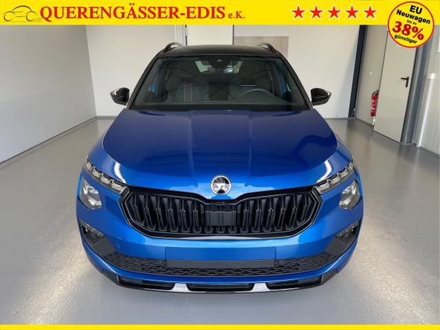 Skoda / KAMIQ / Blau / / / 115PS DSG AHK+Navi+Matrix+GV5+Pano+Kessy+Kamera+Alu17+Sitzheiz
