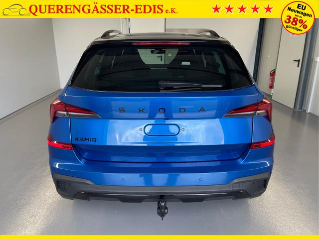 Skoda / KAMIQ / Blau / / / 115PS DSG AHK+Navi+Matrix+GV5+Pano+Kessy+Kamera+Alu17+Sitzheiz