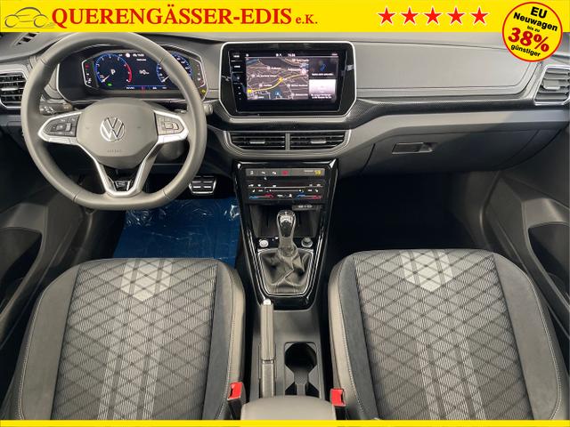 Volkswagen / T-Cross / Grau / / / 150PS DSG GV5+Navi+IQ.Light+AHK+Black+Cam+Keyless+Side+Climatronic