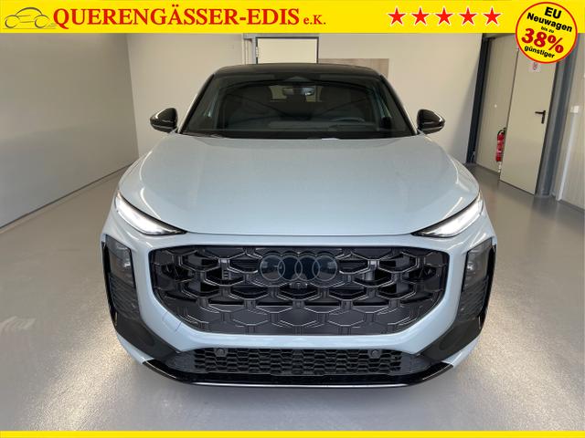 Audi / Q3 Sportback / Grau / / / TFSI 265 PS quattro S line Pano+TechPro+Matrix+AHK+HUD+Alu20+KlimaPlus+DCC+SONOS