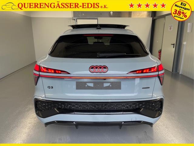 Audi / Q3 Sportback / Grau / / / TFSI 265 PS quattro S line Pano+TechPro+Matrix+AHK+HUD+Alu20+KlimaPlus+DCC+SONOS