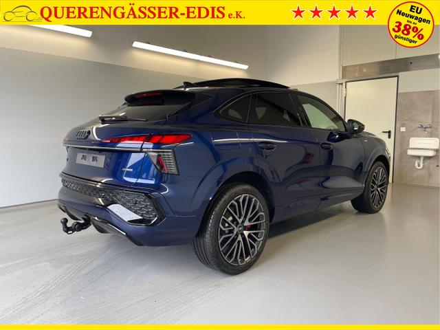 Audi / Q3 Sportback / Blau / / / TFSI 265 PS quattro S line Pano+TechPro+Matrix+AHK+HUD+Alu20+KlimaPlus+DCC+SONOS