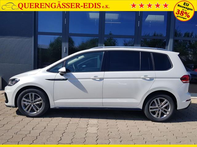 Volkswagen / Touran / Weiß / / / Touran Comfort Plus R-Line 1,5TSI DSG 110KW 7 Sitze, AHK, IQ-LED, Easy Open