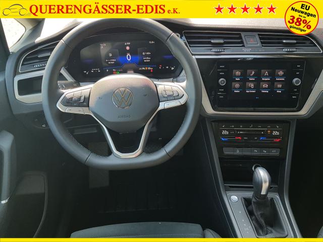 Volkswagen / Touran / Weiß / / / Touran Comfort Plus R-Line 1,5TSI DSG 110KW 7 Sitze, AHK, IQ-LED, Easy Open