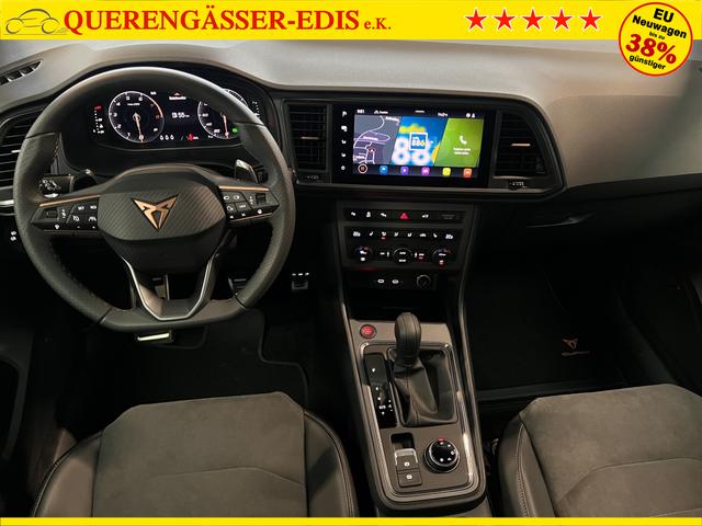 Cupra Ateca 2,0TSI DSG 4Drive 140KW/190PS AHK, Panoramadach, 19 Black matt, Soundsystem, 360°, VirtualPedal, 5 Jahre Garantie 