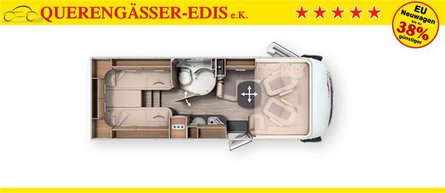 Carthago c-compactline I 143 LE Einzelbetten, Hubbett, Heckgarage 3.5 to 