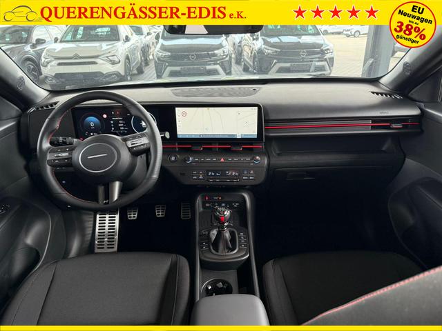 Hyundai KONA N-Line 1.6 T-GDI 6MT / Navi PDC V. & Hi. m. Kamera LED Alu18 Sitz Lenkr.Heiz. 