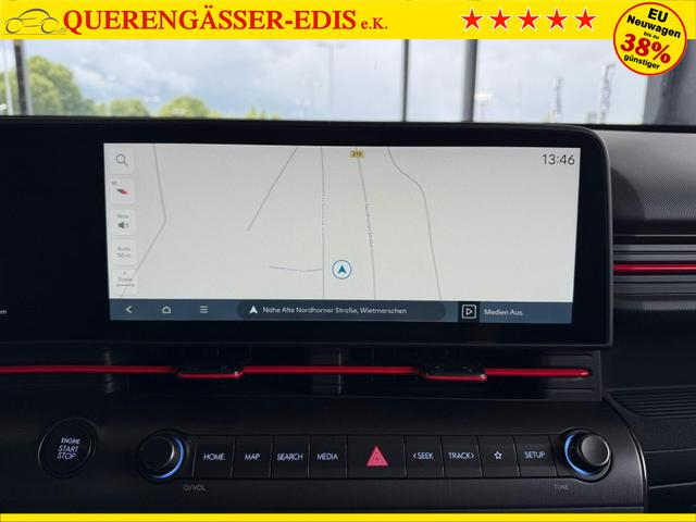 Hyundai KONA N-Line 1.6 T-GDI 6MT / Navi PDC V. & Hi. m. Kamera LED Alu18 Sitz Lenkr.Heiz. 