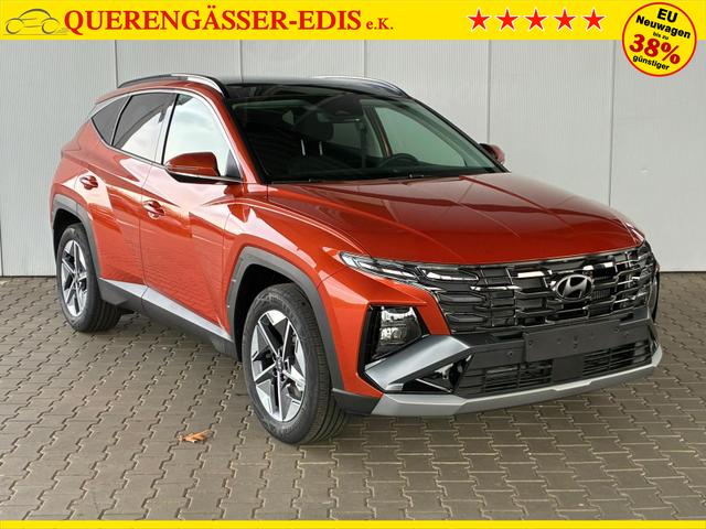 Hyundai TUCSON E-Motion 1.6 T-GDI 2WD 48V DCT / Panoramadach ACC Sitz + Lenkradheizung LED Navi PDC V&H Kamera Alu 18" 