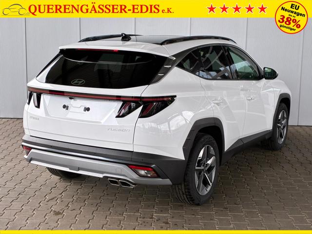 Hyundai TUCSON E-Motion 1.6 T-GDI 2WD 48V DCT / Panoramadach ACC Sitz + Lenkradheizung LED Navi PDC V&H Kamera Alu 18" 