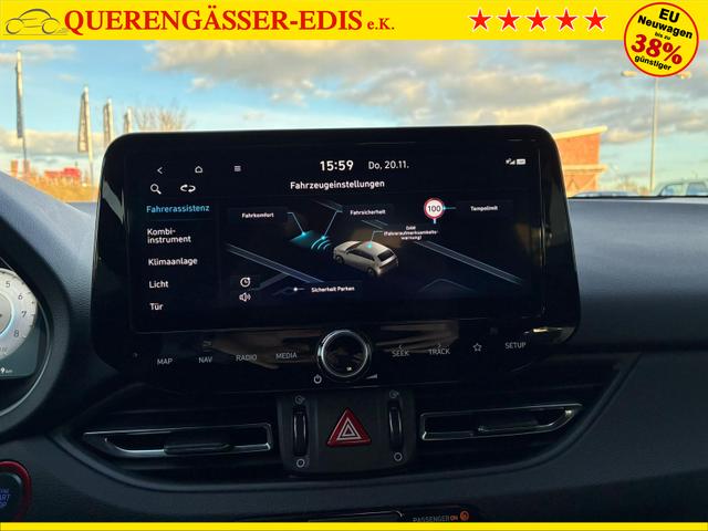 Hyundai i30 Fastback N-Line 1.5 T-GDI 7-DCT / ACC Sitz + Lenkradheizung LED PDC V&H Kamera Alu 18" 