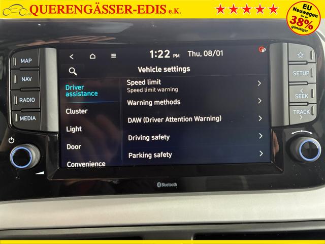 Hyundai i10 Advance 1.2 GDI Automatik / R&uuml;ckfahrkamera Sitz + Lenkradheizung Navi Alu 15" 