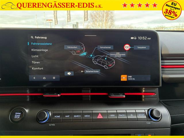 Hyundai KONA 1,6 T-GDI DCT N-Line / LED ACC Navi Klimaaut. Sitz + Lenkradheizung Alu 18" 
