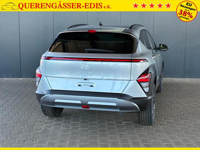 Hyundai KONA Comfort Plus 1.6 T-GDI DCT 4WD / Navi ACC Keyless Sitz + Lenkradheiz. Schiebedach LED Alu 18" 