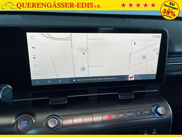 Hyundai KONA Comfort Plus 1.6 T-GDI DCT 4WD / Navi ACC Keyless Sitz + Lenkradheiz. Schiebedach LED Alu 18" 