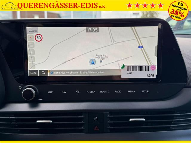 Hyundai i20 Style 1.0 T-GDI BLACK LINE / Navi Fernlichtassistent Spurhalteassistent ACC Kamera Sitz + Lenkradheizung LED Alu 16" 