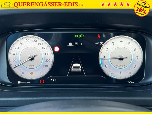 Hyundai i20 Smart 1.0 T-GDi 90PS 6MT Black Pack / Kamera Navi Fernlichtassistent Tempomat Sitz + Lenkradheizung Alu 16" 