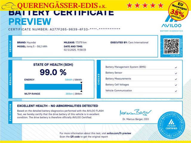 Hyundai IONIQ 5 Core 58 kWh 166 hp 