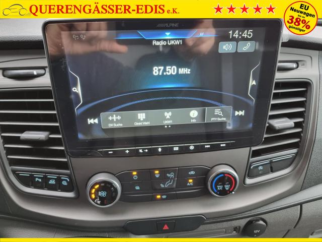 Ford Transit L2H2 2.0 TDCi 130PS Trend 3,5t 3-Sitzer AHK Klima Navi Bluetooth DAB Frontscheibe beheizb. PDC v+h Rückf.Kamera Tempomat 