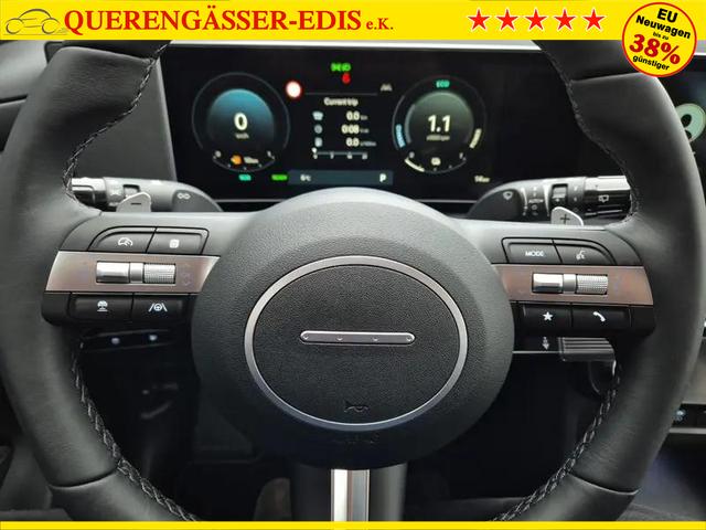Hyundai TUCSON Prime 1.6 T-GDI 252PS Automatik PHEV FACELIFT MY2025 Voll-Leder elektr. Heckklappe Sitzheizung v+h Lenkradheizung ACC Klimaautomatik HUD Navi Krell-Sound 12,3"-Touchscreen DAB+ wireless Apple CarPlay + Android Auto PDC 4xKamera 2xKeyless 19-LM 