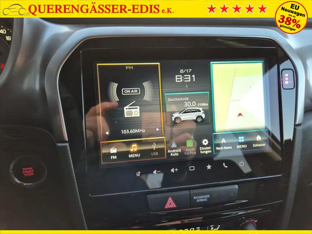 Suzuki Vitara Comfort 129PS MHEV 1.4 Boosterjet Navi Klimaautomatik Sitzheizung ACC PDC Rückf.Kamera Suzuki-Radio Apple CarPlay Android Auto Touchscreen 2xKeyless 17-LM 