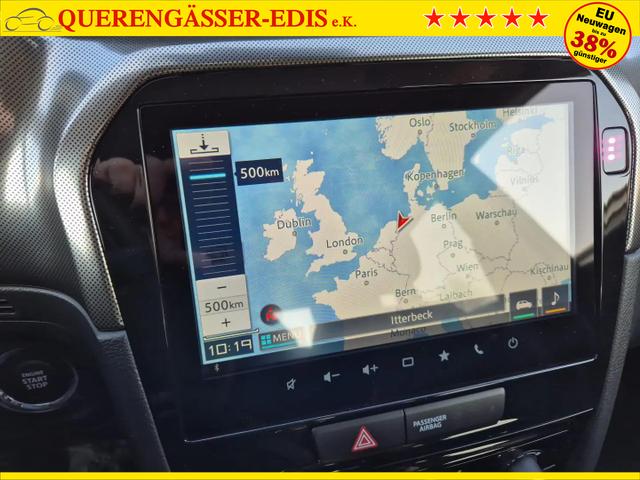 Suzuki Vitara 1.4 Boosterjet 129PS Hybrid Comfort+ Teilleder mit Alcantara Navi Klimaautomatik Sitzheizung ACC PDC v+h Rückf.Kamera Suzuki-Radio Apple CarPlay Android Auto Touchscreen 2xKeyless 17-LM 
