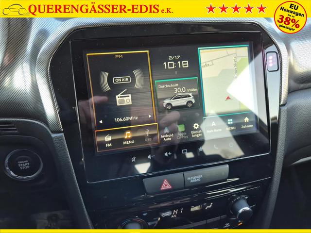 Suzuki Vitara 1.4 Boosterjet 129PS Hybrid Comfort+ Teilleder mit Alcantara Navi Klimaautomatik Sitzheizung ACC PDC v+h Rückf.Kamera Suzuki-Radio Apple CarPlay Android Auto Touchscreen 2xKeyless 17-LM 