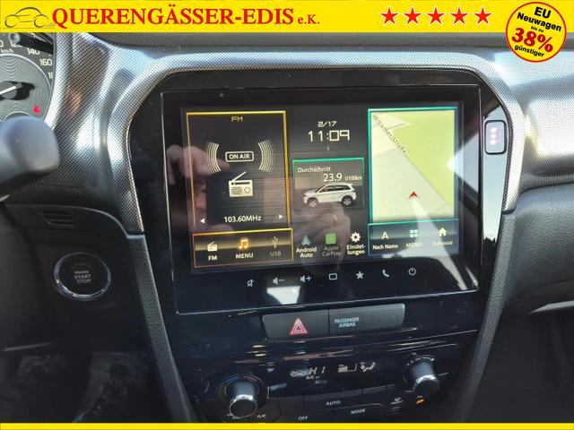 Suzuki Vitara Comfort+ 129PS HYBRID 4x4 ALLGRIP 1.4 Boosterjet Allrad Teilleder mit Alcantara Navi Klimaautomatik Sitzheizung ACC PDC v+h Rückf.Kamera Suzuki-Radio Apple CarPlay Android Auto Touchscreen 2xKeyless 17-LM 