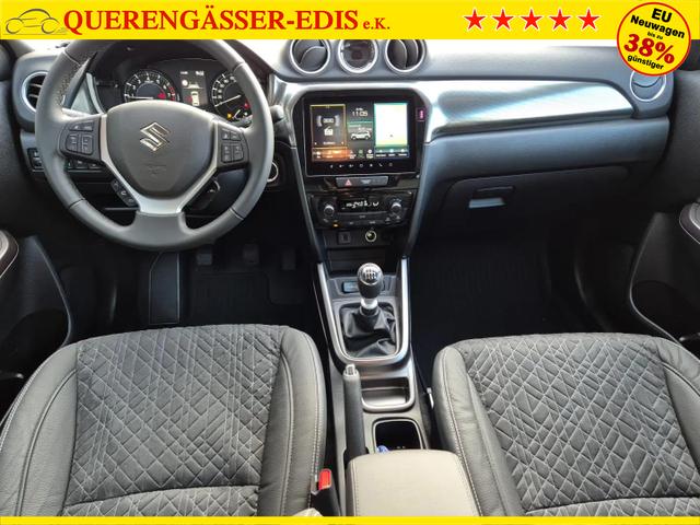 Suzuki Vitara 1.4 Boosterjet 129PS Hybrid Comfort+ Teilleder mit Alcantara Navi Klimaautomatik Sitzheizung ACC PDC v+h Rückf.Kamera Suzuki-Radio Apple CarPlay Android Auto Touchscreen 2xKeyless 17-LM 