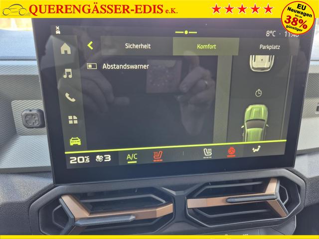 Dacia Duster Extreme Hybrid 140PS Automatik 1.6 SCE Lenkradheizung Sitzheizung elektr.Parkbremse Teil-Leder Klimaautomatik PDC Rückf.kamera Bluetooth Apple Carplay Android Auto 2xKeyless 17-LM 