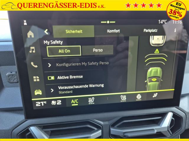Dacia Duster Journey 4x4 130PS1.2 TCe Lenkradheizung Sitzheizung Klimaautomatik 4x Kamera PDC v+h Bluetooth Apple Carplay Android Auto 2xKeyless 18-LM Ganzj.Reifen 