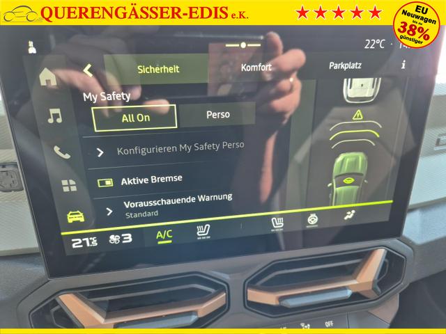 Dacia Duster Extreme 4x4 130PS 1.2 TCe Lenkradheizung Sitzheizung Klimaautomatik Rückf.Kamera Teil-Leder Bluetooth Apple Carplay Android Auto PDC 2xKeyless 17-LM Ganzj.Reifen 